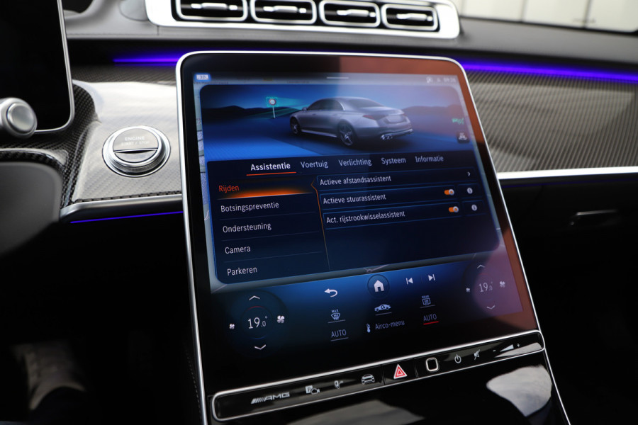 Mercedes-Benz S-Klasse AMG 63 S E Performance | 802PK | Manufaktur | Achterasbesturing | Businessclass | Burmester High-end | Carbon int+ext | Entertai