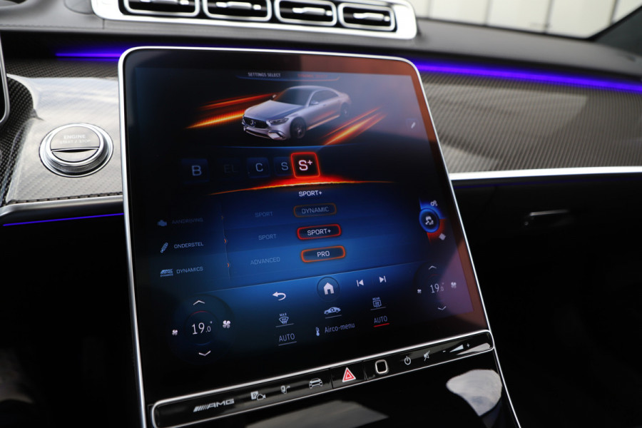 Mercedes-Benz S-Klasse AMG 63 S E Performance | 802PK | Manufaktur | Achterasbesturing | Businessclass | Burmester High-end | Carbon int+ext | Entertai