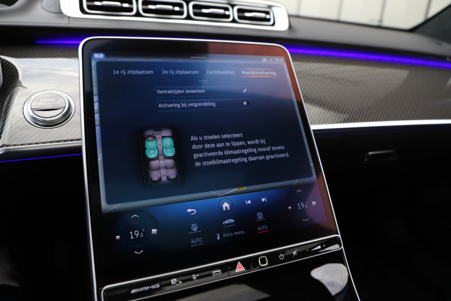 Mercedes-Benz S-Klasse AMG 63 S E Performance | 802PK | Manufaktur | Achterasbesturing | Businessclass | Burmester High-end | Carbon int+ext | Entertai