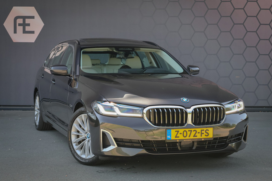 BMW 5 Serie Touring 530e Business Edition Plus ADAPTIVE | MEMORY | STOELVERWARMING VOOR + ACHTER | PANORAMADAK | CARPLAY | LASERLIGHTS | HEAD UP | TREKHAAK |