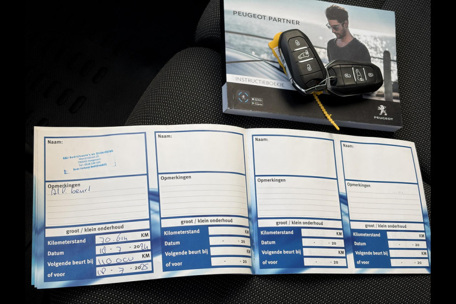 Peugeot Partner 1.5 BlueHDI Premium*A/C*CRUISE*CARPLAY*3ZITS*TEL*
