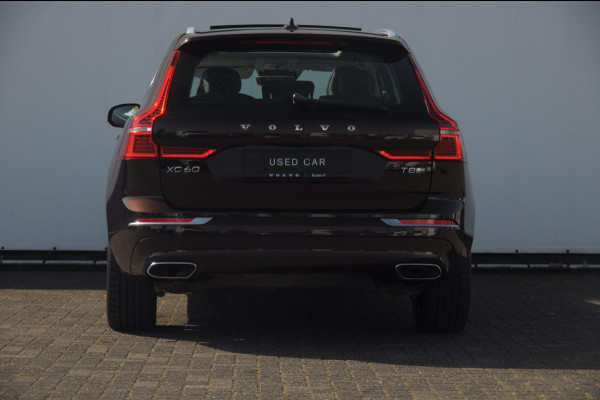 Volvo XC60 T8 390PK Automaat Recharge AWD Inscription / Head up display / Leer dashboard / Trekhaak / BLIS / Adaptieve cruise control / Panoramadak / Apple carplay / Parkeersensoren met camera / Elektrische achterklep / Elektrische stoelen met geheugen / Stoel en stuurwielverwarming