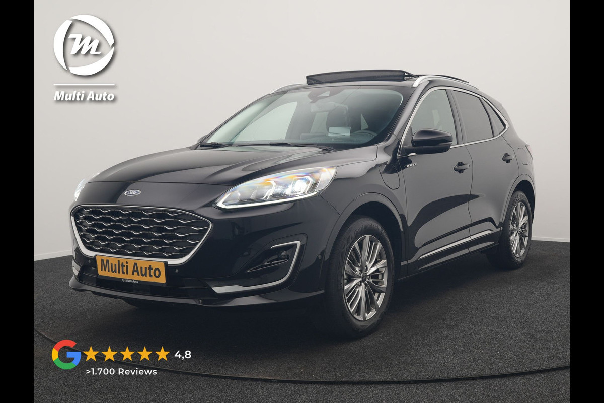 Ford Kuga 2.5 Vignale PHEV 225pk Dealer O.H | Panodak | Head Up | Bang & Olufsen | Adaptive Cruise | 360 Camera | Lederen Sportstoelen Memory & Verwarmd | BLIS | Keyless | Apple Carplay | Pilot Assist | Sfeerverlichting | Navigatie | Virtual | 18"L.M | Plug In Hybrid |