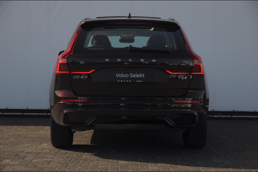 Volvo XC60 T6 350PK Automaat AWD Plus Dark / Trekhaak / BLIS / Adaptieve cruise control / Panoramadak / Apple carplay / Parkeersensoren met camera / Elektrische achterklep / Elektrische stoelen met geheugen / Stoel en stuurwielverwarming
