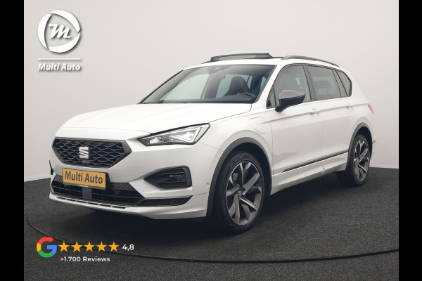 Seat Tarraco 1.4 TSI e-Hybrid FR PHEV 245pk Dealer O.H | Trekhaak Af Fabriek | Panodak | 360 Camera | Adaptive Cruise | Sportstoelen Memory & Verwarmd | BLIS | Apple Carplay | Travel Assist | Keyless | Navigatie | Virtual | DAB | 20" L.M | Plug In Hybrid |