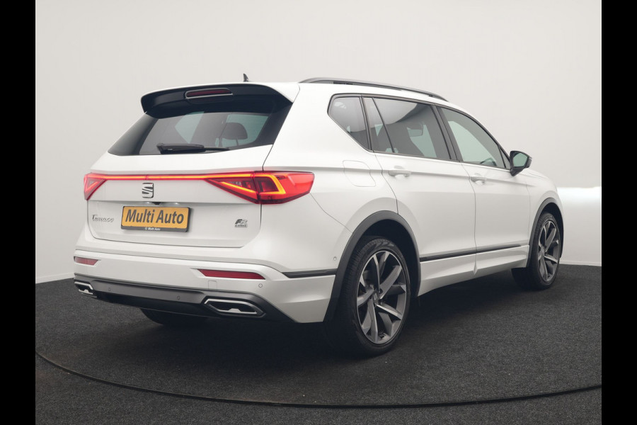 Seat Tarraco 1.4 TSI e-Hybrid FR PHEV 245pk Dealer O.H | Trekhaak Af Fabriek | Panodak | 360 Camera | Adaptive Cruise | Sportstoelen Memory & Verwarmd | BLIS | Apple Carplay | Travel Assist | Keyless | Navigatie | Virtual | DAB | 20" L.M | Plug In Hybrid |
