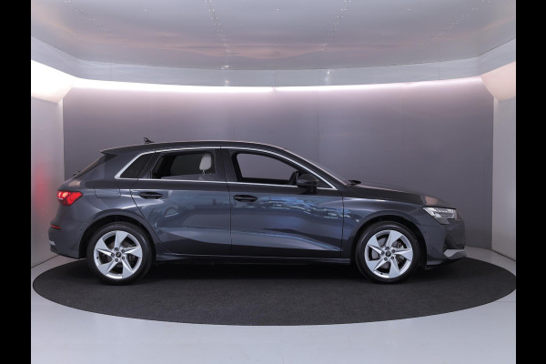 Audi A3 Sportback 40 TFSI e Advanced edition 204 pk S-tronic | Verlengde garantie | Navigatie | Parkeersensoren (Park assist) | Achteruitrijcamera | Adaptieve cruise control | Lederen bekleding | Stoelverwarming |