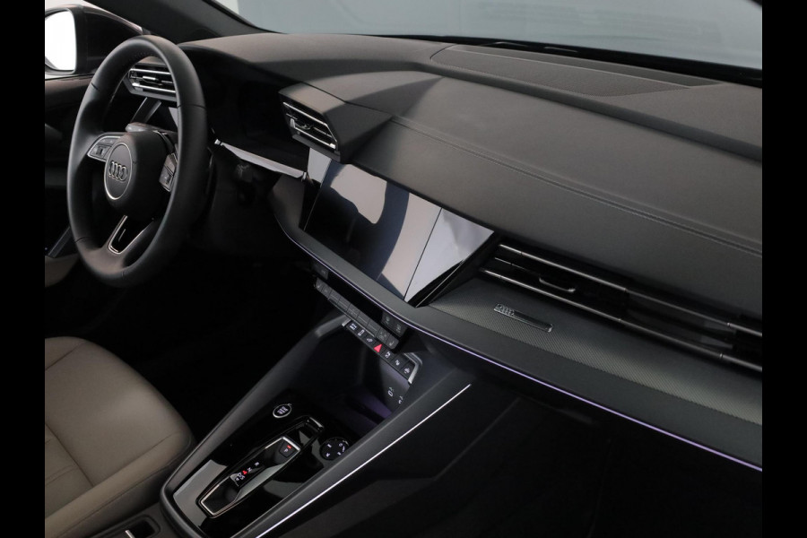 Audi A3 Sportback 40 TFSI e Advanced edition 204 pk S-tronic | Verlengde garantie | Navigatie | Parkeersensoren (Park assist) | Achteruitrijcamera | Adaptieve cruise control | Lederen bekleding | Stoelverwarming |
