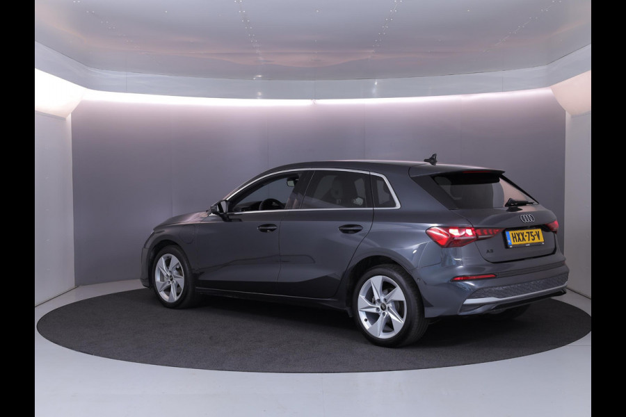 Audi A3 Sportback 40 TFSI e Advanced edition 204 pk S-tronic | Verlengde garantie | Navigatie | Parkeersensoren (Park assist) | Achteruitrijcamera | Adaptieve cruise control | Lederen bekleding | Stoelverwarming |