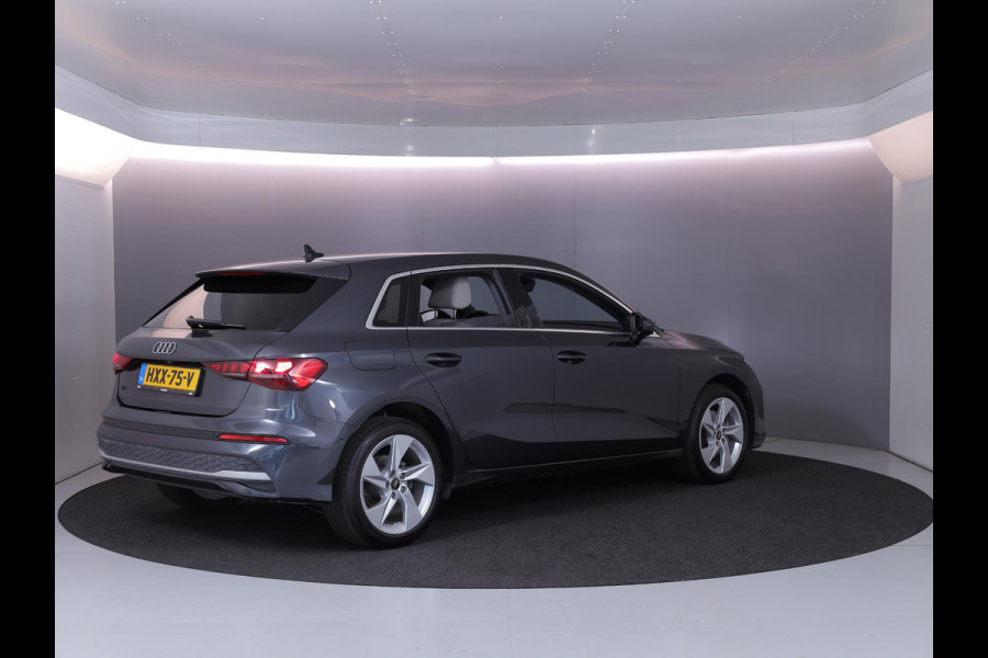 Audi A3 Sportback 40 TFSI e Advanced edition 204 pk S-tronic | Verlengde garantie | Navigatie | Parkeersensoren (Park assist) | Achteruitrijcamera | Adaptieve cruise control | Lederen bekleding | Stoelverwarming |