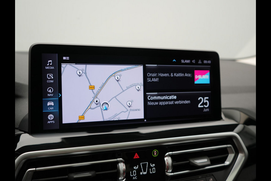 BMW X3 xDrive30e High Executive SOH 92.3% 293pk Dealer O.H | Trekhaak Af Fabriek | Panodak | Head Up | 360 Camera | Laser LED | Hifi Audio | Lederen Sportstoelen Memory & Ventilatie | Keyless | Apple Carplay | Stuur & Stoelen Verwarmd | Cruise Control | Navigatie | Virtual | DAB | 18" L.M | Plug In Hybrid |
