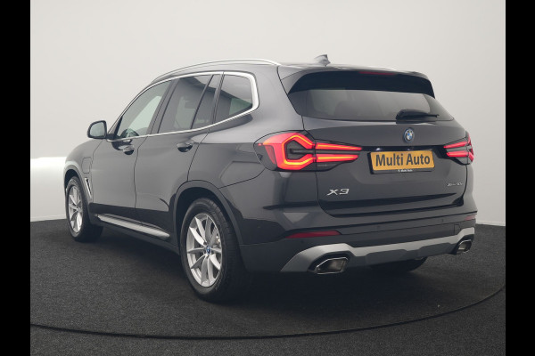 BMW X3 xDrive30e High Executive SOH 92.3% 293pk Dealer O.H | Trekhaak Af Fabriek | Panodak | Head Up | 360 Camera | Laser LED | Hifi Audio | Lederen Sportstoelen Memory & Ventilatie | Keyless | Apple Carplay | Stuur & Stoelen Verwarmd | Cruise Control | Navigatie | Virtual | DAB | 18" L.M | Plug In Hybrid |