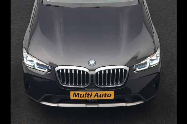 BMW X3 xDrive30e High Executive SOH 92.3% 293pk Dealer O.H | Trekhaak Af Fabriek | Panodak | Head Up | 360 Camera | Laser LED | Hifi Audio | Lederen Sportstoelen Memory & Ventilatie | Keyless | Apple Carplay | Stuur & Stoelen Verwarmd | Cruise Control | Navigatie | Virtual | DAB | 18" L.M | Plug In Hybrid |