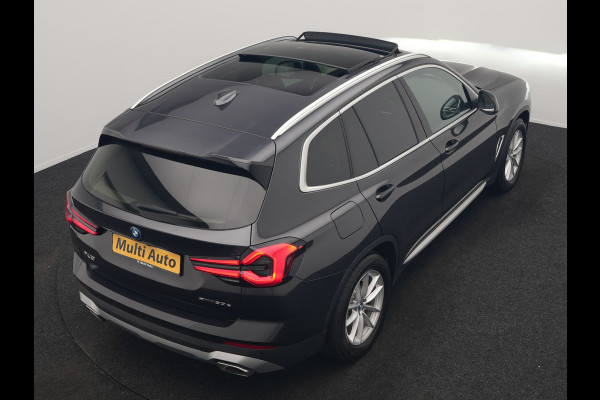 BMW X3 xDrive30e High Executive SOH 92.3% 293pk Dealer O.H | Trekhaak Af Fabriek | Panodak | Head Up | 360 Camera | Laser LED | Hifi Audio | Lederen Sportstoelen Memory & Ventilatie | Keyless | Apple Carplay | Stuur & Stoelen Verwarmd | Cruise Control | Navigatie | Virtual | DAB | 18" L.M | Plug In Hybrid |