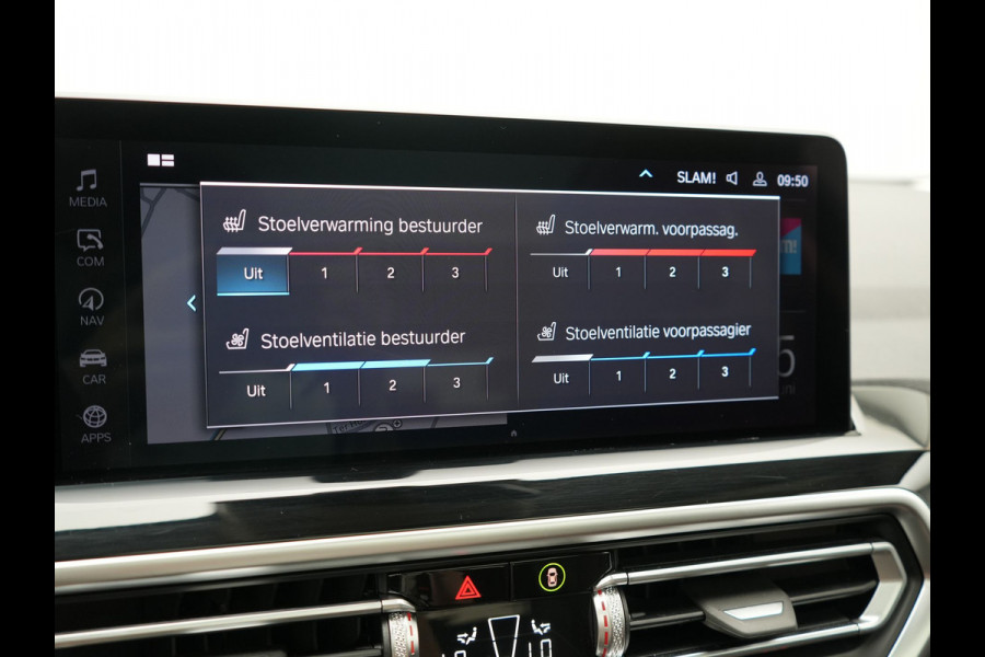 BMW X3 xDrive30e High Executive SOH 92.3% 293pk Dealer O.H | Trekhaak Af Fabriek | Panodak | Head Up | 360 Camera | Laser LED | Hifi Audio | Lederen Sportstoelen Memory & Ventilatie | Keyless | Apple Carplay | Stuur & Stoelen Verwarmd | Cruise Control | Navigatie | Virtual | DAB | 18" L.M | Plug In Hybrid |