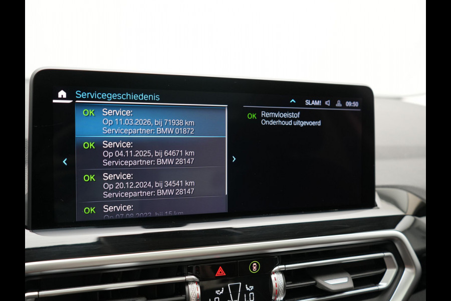 BMW X3 xDrive30e High Executive SOH 92.3% 293pk Dealer O.H | Trekhaak Af Fabriek | Panodak | Head Up | 360 Camera | Laser LED | Hifi Audio | Lederen Sportstoelen Memory & Ventilatie | Keyless | Apple Carplay | Stuur & Stoelen Verwarmd | Cruise Control | Navigatie | Virtual | DAB | 18" L.M | Plug In Hybrid |