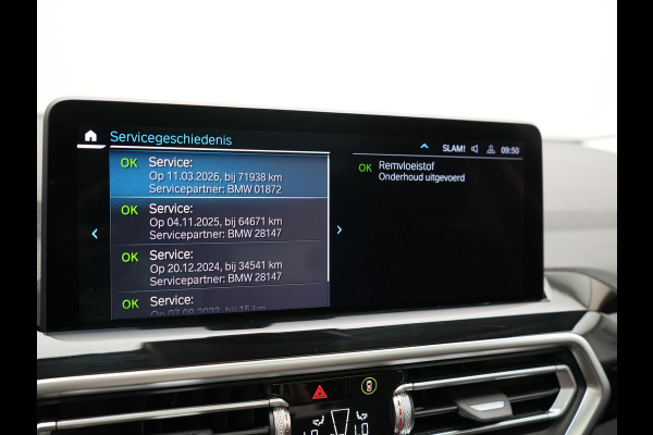 BMW X3 xDrive30e High Executive SOH 92.3% 293pk Dealer O.H | Trekhaak Af Fabriek | Panodak | Head Up | 360 Camera | Laser LED | Hifi Audio | Lederen Sportstoelen Memory & Ventilatie | Keyless | Apple Carplay | Stuur & Stoelen Verwarmd | Cruise Control | Navigatie | Virtual | DAB | 18" L.M | Plug In Hybrid |