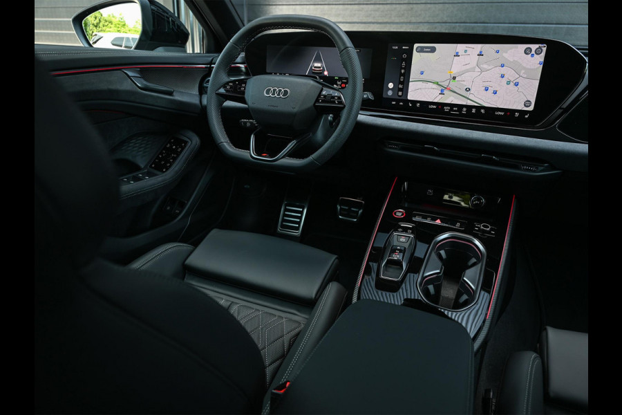 Audi A6 Avant 2.0 e-hybrid quattro S edition Competition | 5 Jaar garantie | Achterasbesturing | B&O | Carbon inleg | Stoelventilatie en Massage | Luchtvering | Panoramadak | Soft close | Keyless | Head-up | 360 camera | Passagiers Display |