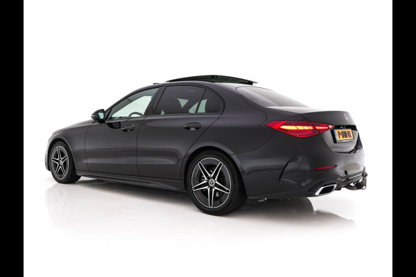 Mercedes-Benz C-Klasse 180 AMG Line MHEV (INCL-BTW) *PANO | LEATHER | FULL-LED | DIGI-COCKPIT | HEATED-SPORTSEATS | BLINDSPOT | CAMERA | DAB | AMBIENTLIGHT | SHIFTPADDLES | PRIVACY-GLASS | ECC | PDC | CRUISE | CARPLAY | CARBON-INLAY