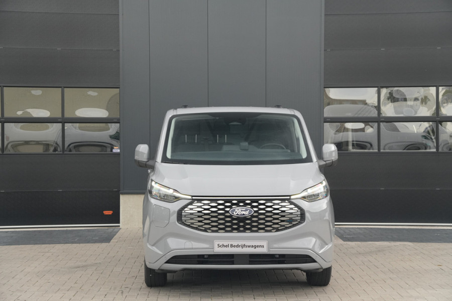 Ford E-Transit Custom 320 L2H1 Limited 71 kWh 218pk - Elek Trekhaak - LED - Carplay - Stoelverwarming - Keyless - Cruise - Rijklaar