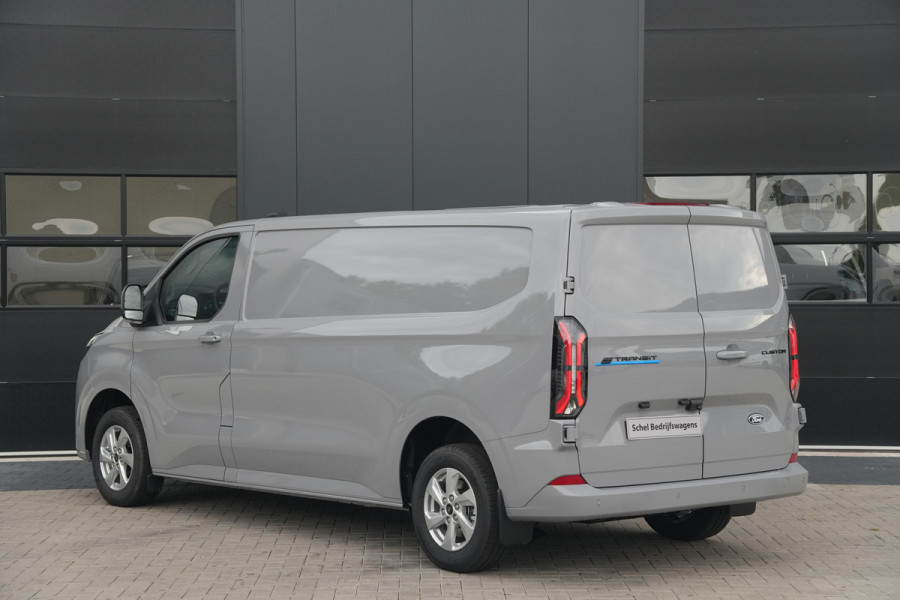 Ford E-Transit Custom 320 L2H1 Limited 71 kWh 218pk - Elek Trekhaak - LED - Carplay - Stoelverwarming - Keyless - Cruise - Rijklaar
