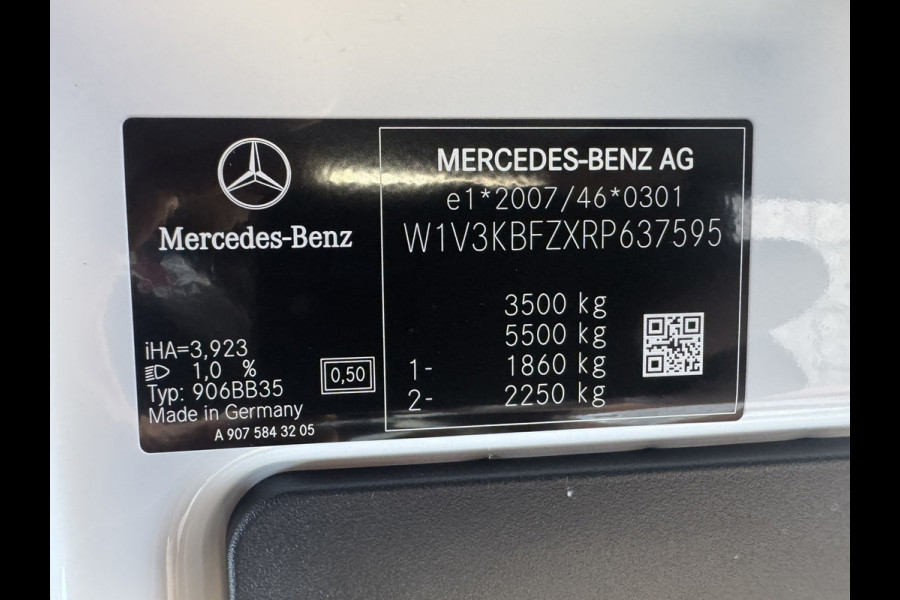 Mercedes-Benz Sprinter 317 1.9 CDI L2 9G Leder Camera Clima M-bux media systeem DAB laadruimte betimmering