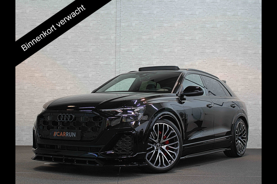Audi Q8 60e 490pk Full Options! RS Massage Seats | 4WS | OLED | Laser-LED | Carbon | Ventilatie | Valcona Leder+ Pakket | B&O Sound | 23'' | Alcantara hemel | Head-Up | Soft-Close | Panodak | 2x Memory | Trekhaak | Keyless-Entry | Luchtvering | Nw.Pr. 160.000,= | Fabrieksgarantie | Direct rijden.