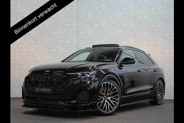 Audi Q8 60e 490pk Full Options! RS Massage Seats | 4WS | OLED | Laser-LED | Carbon | Ventilatie | Valcona Leder+ Pakket | B&O Sound | 23'' | Alcantara hemel | Head-Up | Soft-Close | Panodak | 2x Memory | Trekhaak | Keyless-Entry | Luchtvering | Nw.Pr. 160.000,= | Fabrieksgarantie | Direct rijden.