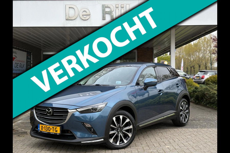 Mazda CX-3 2.0 SkyActiv-G 120 GT-M | Full Option | Leather Pack, Navi, Camera, ACC, Stoel+Stuurverw. | Zeer goed onderhouden!|