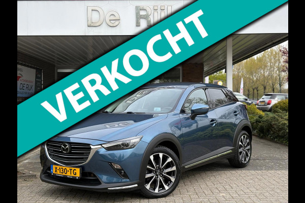 Mazda CX-3 2.0 SkyActiv-G 120 GT-M | Full Option | Leather Pack, Navi, Camera, ACC, Stoel+Stuurverw. | Zeer goed onderhouden!|