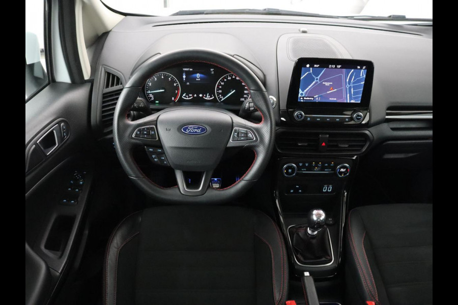 Ford EcoSport 1.0 EcoBoost ST-Line | Trekhaak | Half leder | Carplay | Navigatie | Camera | Dodehoek detectie | Climate control | Bluetooth | Cruise control | 17'' | Parkeerhulp