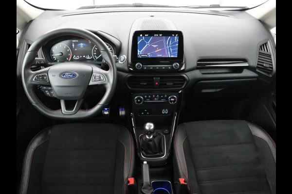 Ford EcoSport 1.0 EcoBoost ST-Line | Trekhaak | Half leder | Carplay | Navigatie | Camera | Dodehoek detectie | Climate control | Bluetooth | Cruise control | 17'' | Parkeerhulp