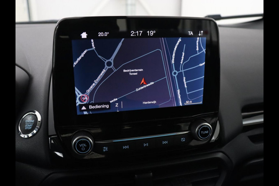 Ford EcoSport 1.0 EcoBoost ST-Line | Trekhaak | Half leder | Carplay | Navigatie | Camera | Dodehoek detectie | Climate control | Bluetooth | Cruise control | 17'' | Parkeerhulp