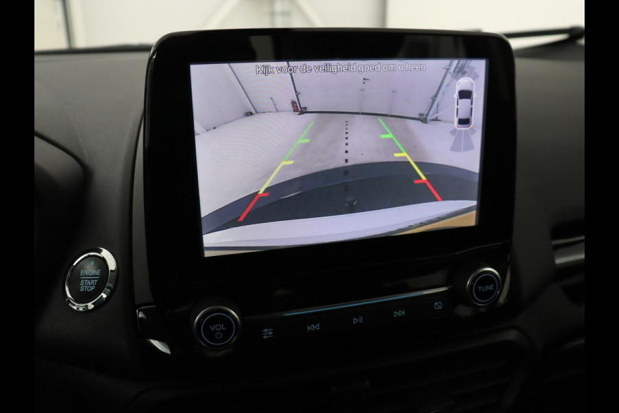 Ford EcoSport 1.0 EcoBoost ST-Line | Trekhaak | Half leder | Carplay | Navigatie | Camera | Dodehoek detectie | Climate control | Bluetooth | Cruise control | 17'' | Parkeerhulp