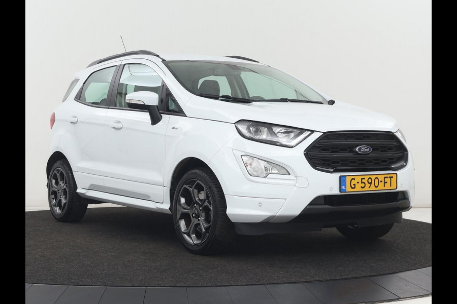 Ford EcoSport 1.0 EcoBoost ST-Line | Trekhaak | Half leder | Carplay | Navigatie | Camera | Dodehoek detectie | Climate control | Bluetooth | Cruise control | 17'' | Parkeerhulp