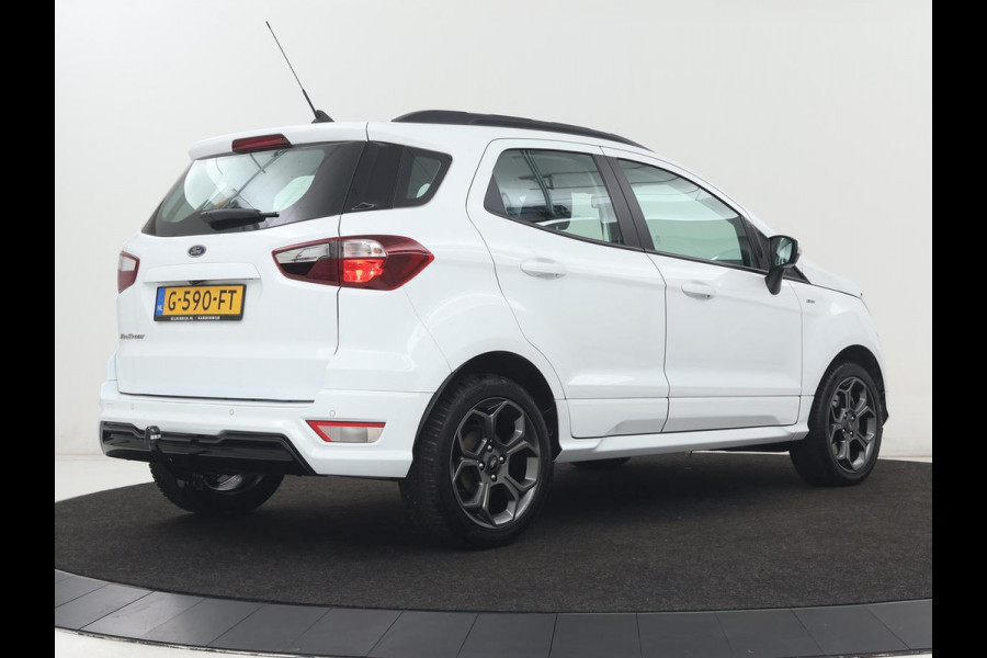 Ford EcoSport 1.0 EcoBoost ST-Line | Trekhaak | Half leder | Carplay | Navigatie | Camera | Dodehoek detectie | Climate control | Bluetooth | Cruise control | 17'' | Parkeerhulp