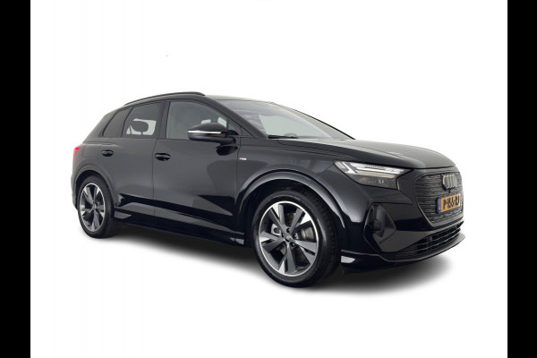 Audi Q4 e-tron 40 Launch edition S Competition 77 kWh [3-Fase-11kW] {SoH-89%} (INCL-BTW) (INCL.BTW) *HEAT-PUMP | HEAD-UP | LEATHER | MATRIX-LED | SONOS-SOUND | ADAPTIVE-CRUISE | HEATED-SPORTSEATS | AMBIENT-LIGHT | DIGI-COCKPIT | CAMERA | KEYLESS | DAB+ | TOWBAR | 20''ALU*
