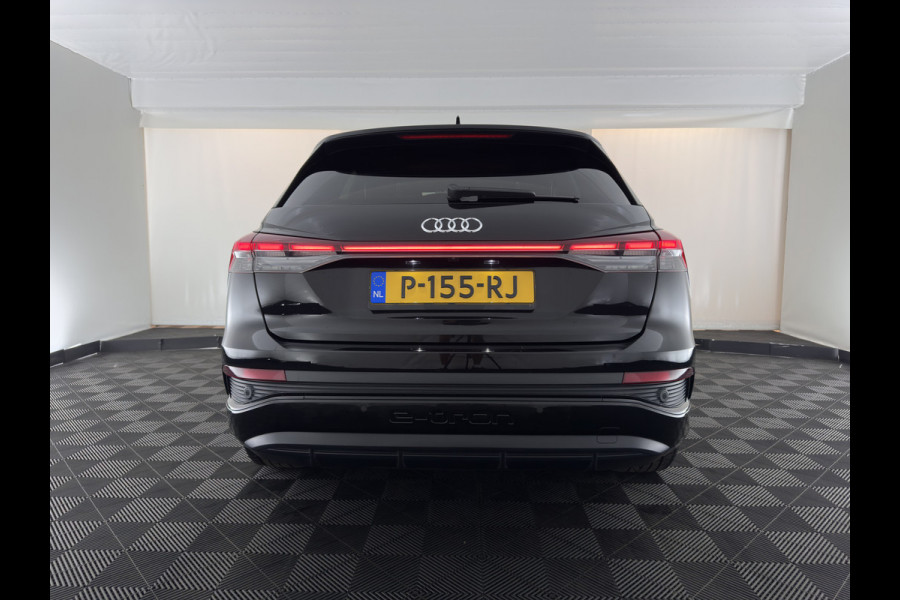 Audi Q4 e-tron 40 Launch edition S Competition 77 kWh [3-Fase-11kW] {SoH-89%} (INCL-BTW) (INCL.BTW) *HEAT-PUMP | HEAD-UP | LEATHER | MATRIX-LED | SONOS-SOUND | ADAPTIVE-CRUISE | HEATED-SPORTSEATS | AMBIENT-LIGHT | DIGI-COCKPIT | CAMERA | KEYLESS | DAB+ | TOWBAR | 20''ALU*
