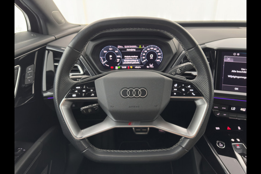 Audi Q4 e-tron 40 Launch edition S Competition 77 kWh [3-Fase-11kW] {SoH-89%} (INCL-BTW) (INCL.BTW) *HEAT-PUMP | HEAD-UP | LEATHER | MATRIX-LED | SONOS-SOUND | ADAPTIVE-CRUISE | HEATED-SPORTSEATS | AMBIENT-LIGHT | DIGI-COCKPIT | CAMERA | KEYLESS | DAB+ | TOWBAR | 20''ALU*