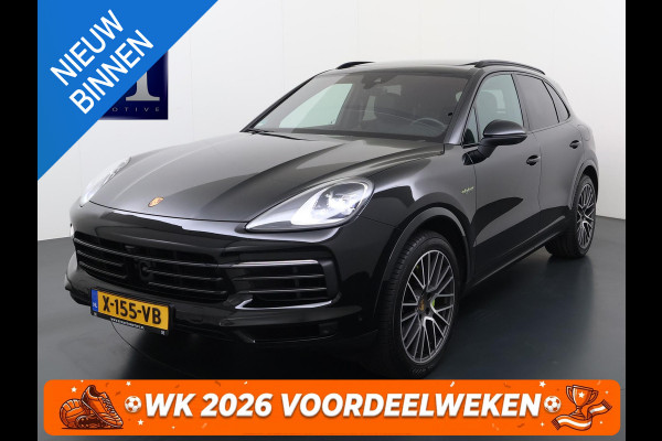 Porsche Cayenne 3.0 E-Hybrid Platinum Edition VAN: 77.900,- VOOR: 72.440,- UW WKVOORDEEL: 5.460,- | MEM. SEATS | Luchtvering | pano | stoelverwarming + verkoeling | 360 camera | Bose | sportchrono | mega knappe auto! | incl 12 mnd Bovag garantie |