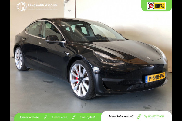 Tesla Model 3 Performance AWD 75 kWh - Panoramadak - Navi - Camera