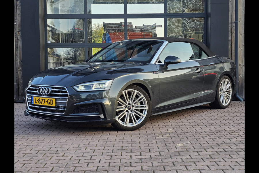Audi A5 Cabriolet 2.0 TFSI MHEV 252PK Sport Pro Line | Automaat | Trekhaak | Leder | Stoelverwarming & ventilatie | Elek. stoelen | PDC | Camera | All-seasons |