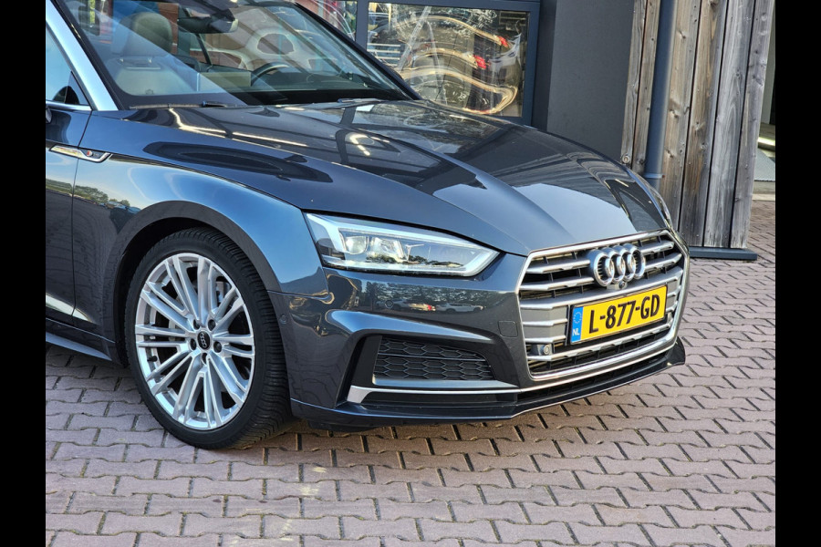 Audi A5 Cabriolet 2.0 TFSI MHEV 252PK Sport Pro Line | Automaat | Trekhaak | Leder | Stoelverwarming & ventilatie | Elek. stoelen | PDC | Camera | All-seasons |