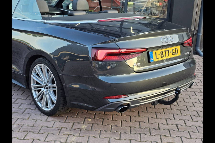 Audi A5 Cabriolet 2.0 TFSI MHEV 252PK Sport Pro Line | Automaat | Trekhaak | Leder | Stoelverwarming & ventilatie | Elek. stoelen | PDC | Camera | All-seasons |