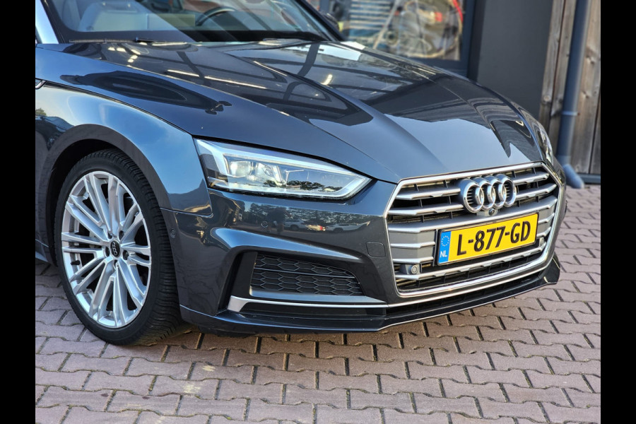 Audi A5 Cabriolet 2.0 TFSI MHEV 252PK Sport Pro Line | Automaat | Trekhaak | Leder | Stoelverwarming & ventilatie | Elek. stoelen | PDC | Camera | All-seasons |