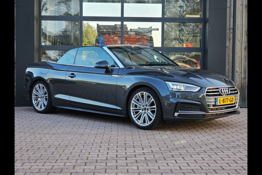 Audi A5 Cabriolet 2.0 TFSI MHEV 252PK Sport Pro Line | Automaat | Trekhaak | Leder | Stoelverwarming & ventilatie | Elek. stoelen | PDC | Camera | All-seasons |