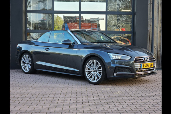 Audi A5 Cabriolet 2.0 TFSI MHEV 252PK Sport Pro Line | Automaat | Trekhaak | Leder | Stoelverwarming & ventilatie | Elek. stoelen | PDC | Camera | All-seasons |