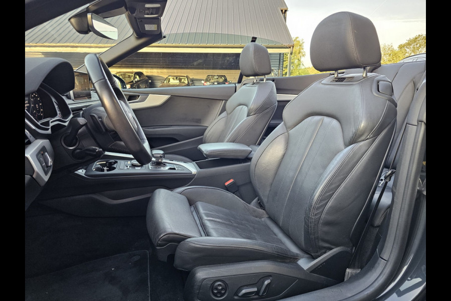 Audi A5 Cabriolet 2.0 TFSI MHEV 252PK Sport Pro Line | Automaat | Trekhaak | Leder | Stoelverwarming & ventilatie | Elek. stoelen | PDC | Camera | All-seasons |
