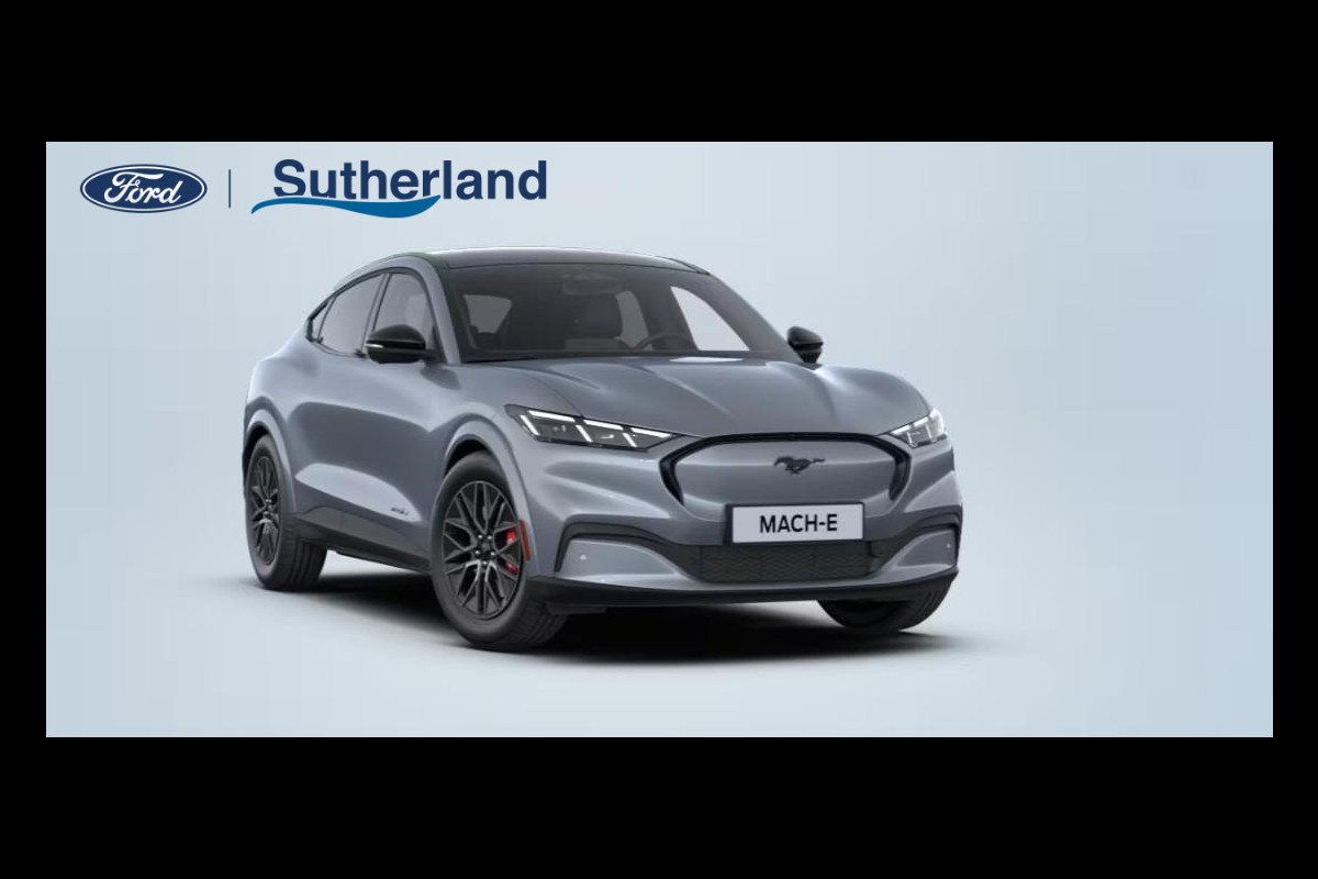 Ford Mustang Mach-E Extended Premium RWD 88 kWh | VOORRAAD | Glacier Grey | Panoramadak | Elektrische achterklep | Bang&Olufsen