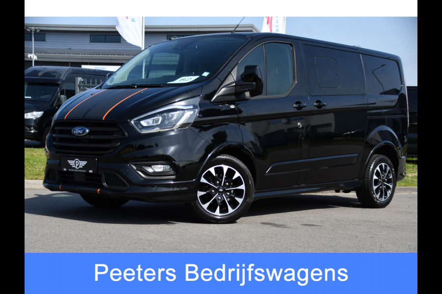 Ford Transit Custom 310 2.0 TDCI L1H1 Sport DC Camera, Cruise, Carplay, 170pk, LED, 2 x Schuifdeur, Trekhaak, Leder, Stoelverwarming,
